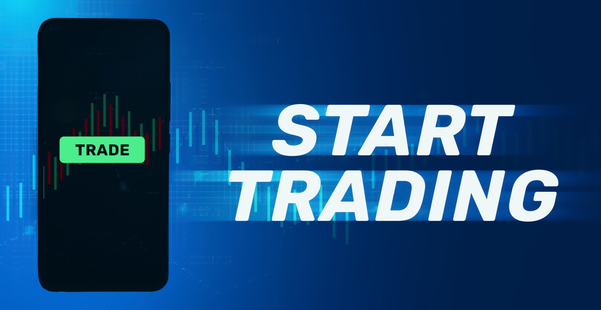 Begin met handelen op smartphone