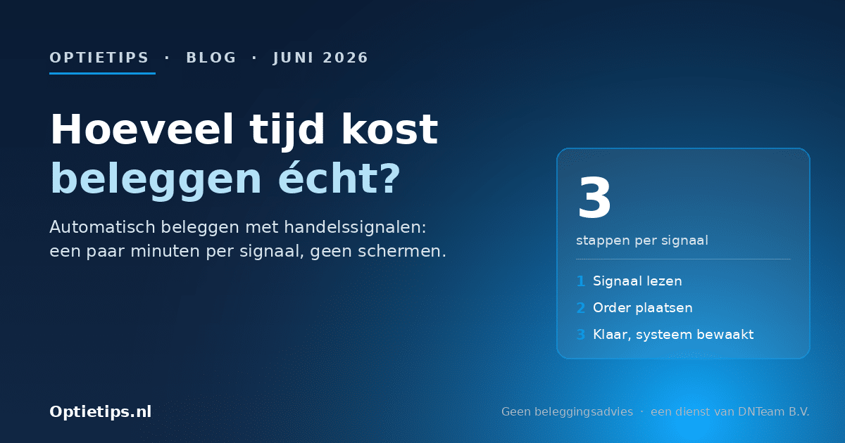 Hoeveel tijd kost beleggen met handelssignalen: een paar minuten per signaal in drie stappen (Optietips)